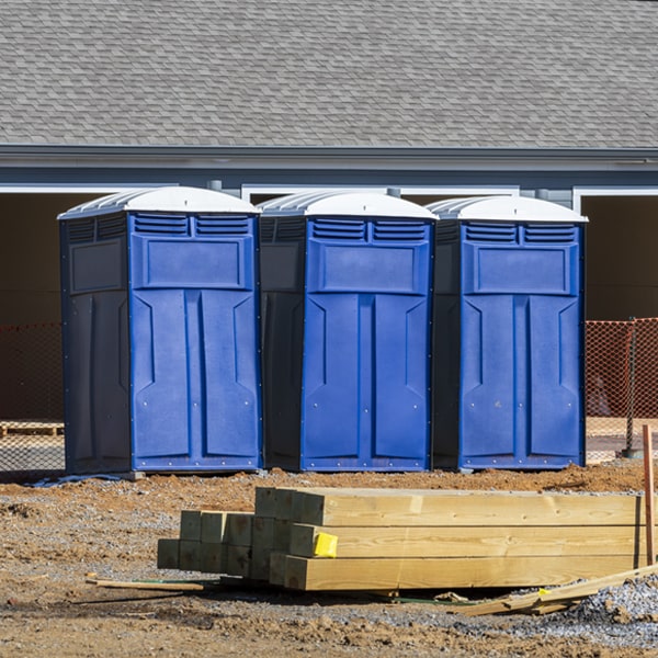 is there a specific order in which to place multiple porta potties in Gettysburg SD